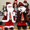 Plastic Electric Santa Claus Toy for Kids Dancing Relieve Stress Supplies Realistic Funny Toy with Funny Action