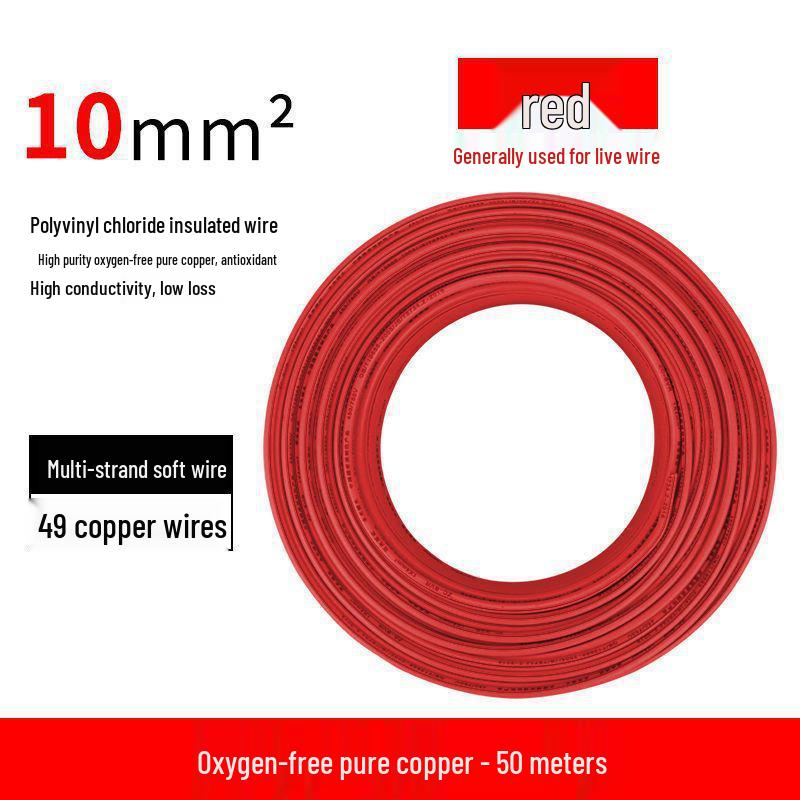 National Standard Flame Retardant Flexible Multi-core Copper Wire (BVR1) - Sizes: 1.5, 2.5, 4, 6 sq mm