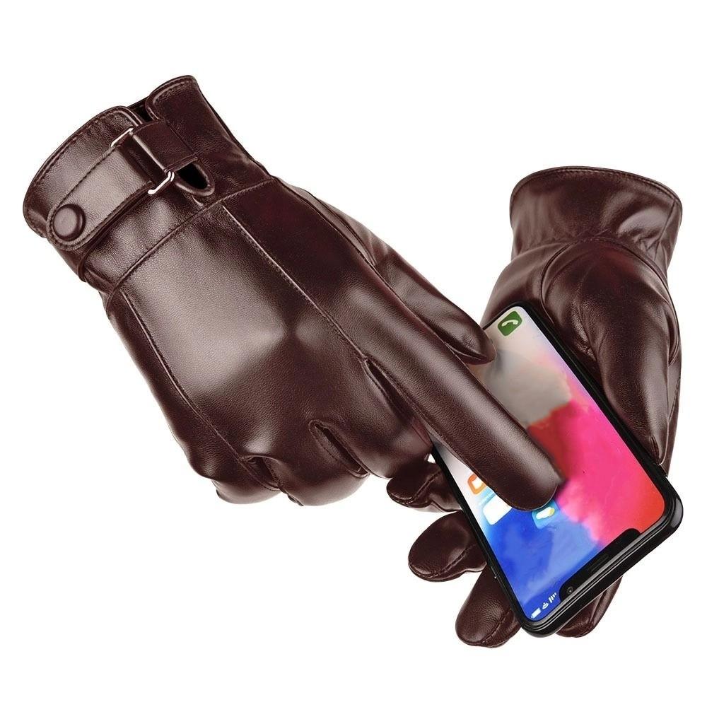 Male Cycling Gloves Keep Warm Motorcycle Full Finger Mittens Outdooor
