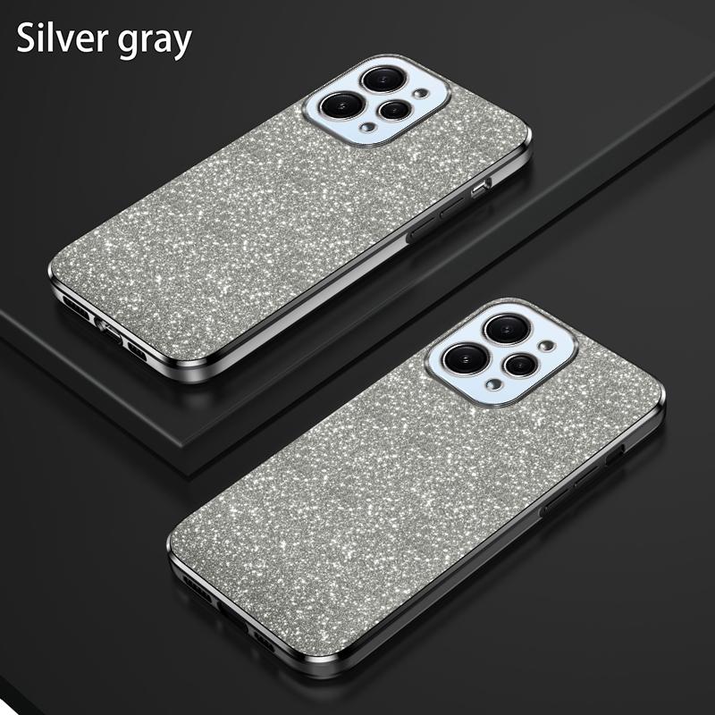 For Redmi 12 Deksel Bling Luksus Elektroplettert Glitterdeksel For Xiaomi Redmi 12C POCO C55 11A Støtsikkert Mykt Støtfanger Klart Deksel