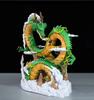 21cm Dragon Ball Animation Character Dragon-shaped Hand-made Wukong Statue Collection Model Decorative Toy Gift PVC and Round Sensory Durable Bouncy