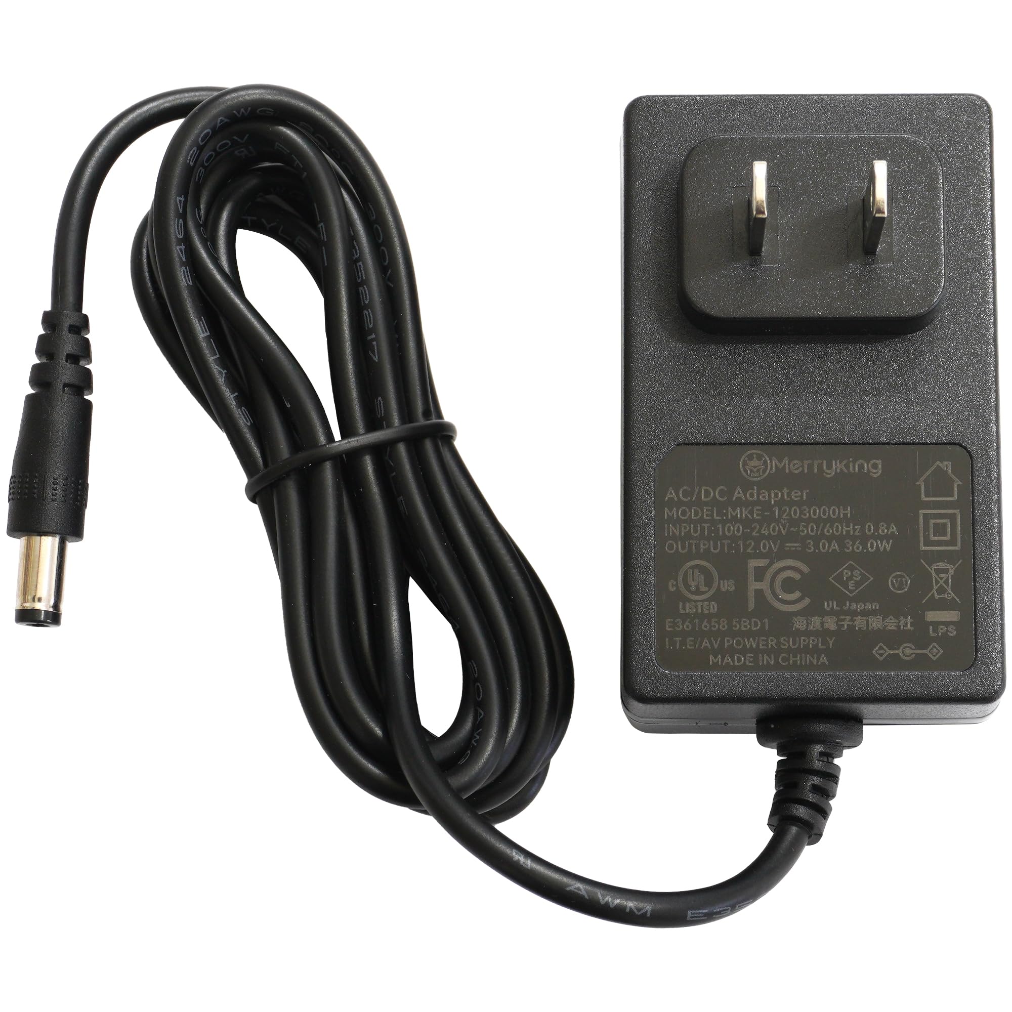 

Kaito Denshi AC Adapter [PSE Compliant] 12V 3A Plastic Compact RoHS