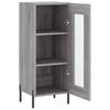 Vidaxl Cabinet, Sonoma Grey Oak, 34.5X34X90 Cm Material Wood-Based
