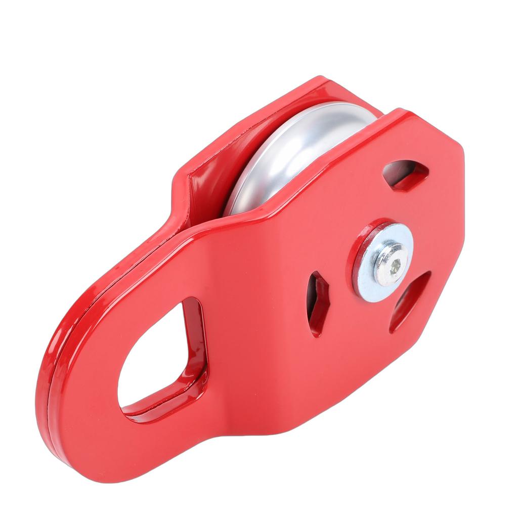 Bloco de Polia de Reboque 8 Toneladas Vermelho Resistente Multifuncional Bloco de Polia de Reboque para Caminhão Trator ATV UTV