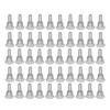 Pad de siguranță Clear 50x pentru spatele cerceilor, opritoare, dop antiderapant, cauciuc siliconic