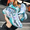 New Basketball Shoes Men's and Women's Actual Combat Cement Sports Running Shoes Leather Sneakers Older Children's Student Training Shoes