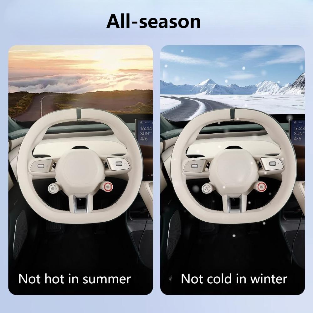 For Xiaomi YU7 Ultra Thin Steering Wheel Cover Anti Slip Anti Sweat Four Seasons Universal Interior Accessories