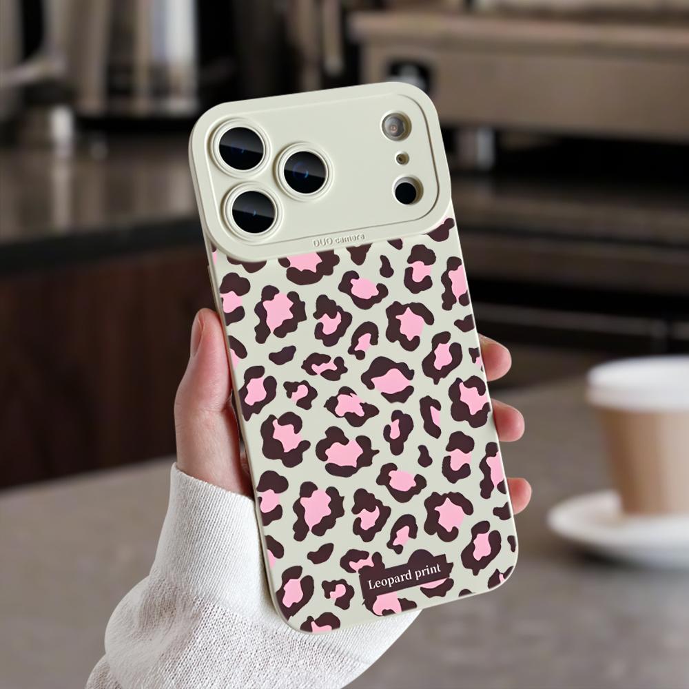 

Cute Pink And Brown Leopard Print Coquette Phone Case For Samsung Galaxy S26 Ultra S25 S24 S23 S22 Plus S20 S21 FE A16 A35 Cover Galaxy S25 Ultra
