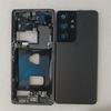 For Samsung Galaxy S21 Ultra 5G G998 Housing Middle FrameGlass Battery Back Cover Rear CoverCamera Lens Full Housing Case
