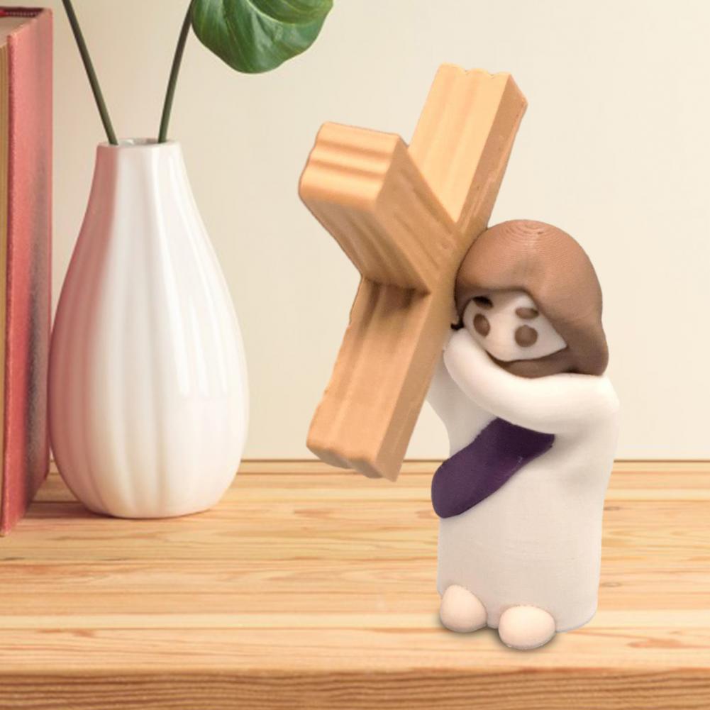 Taschengroße Jesus-Statuen Inspirierende Jesus-Figuren Set von Mini-Jesus-Figuren Entzückend Ostern für Zuhause für Ostern