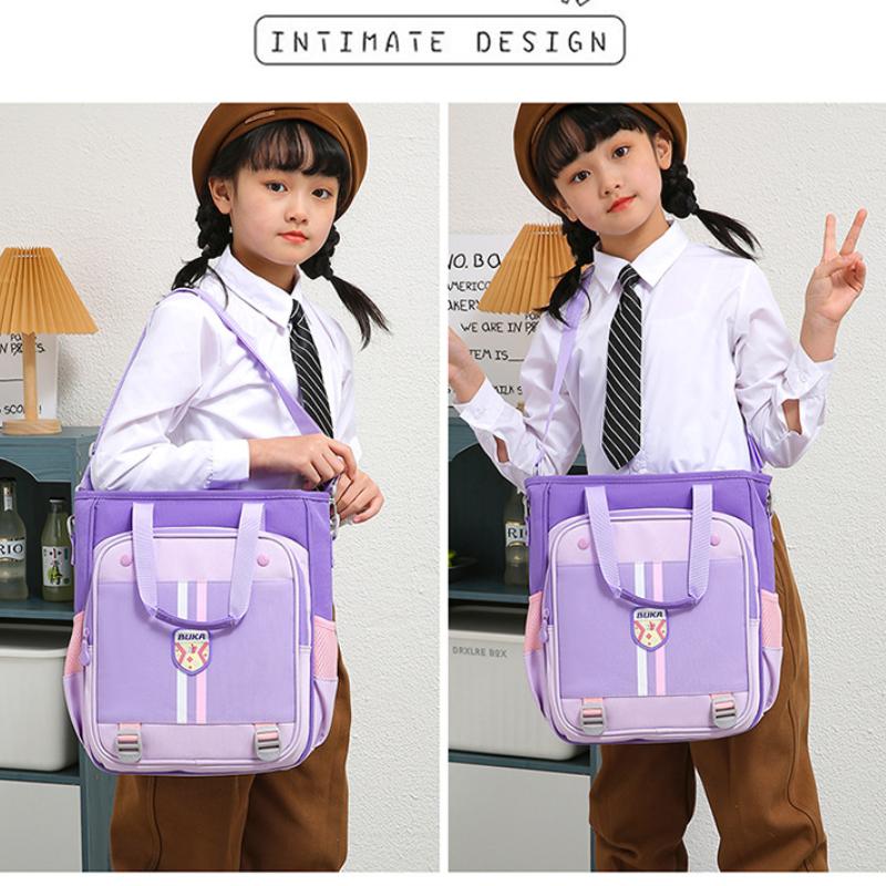 BUKA 2025 Summer New Pupil Portable Tutoring Bag Lightweight Multi-purpose Kid's Bags Wear-resistant Oxford Student Homework Storage Bag Art Package