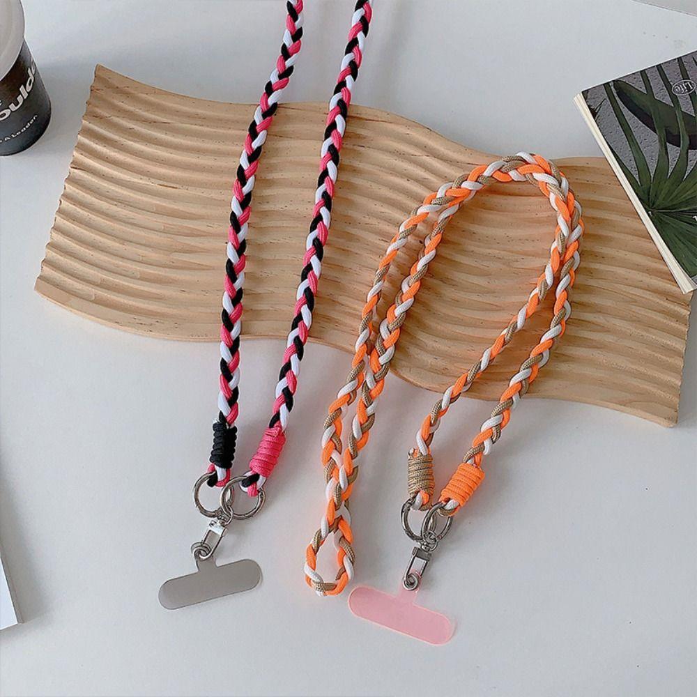 Detachable Mobile Phone Lanyard with Tether Tab Anti-lost Phone Hanging Cord Portable Neck Strap Crossbody Phone Strap