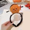 Plush Hairhoop Face Washing Headband Music Festival Headwear Toast Fries Hairband Festival Gathering Props Headpiece