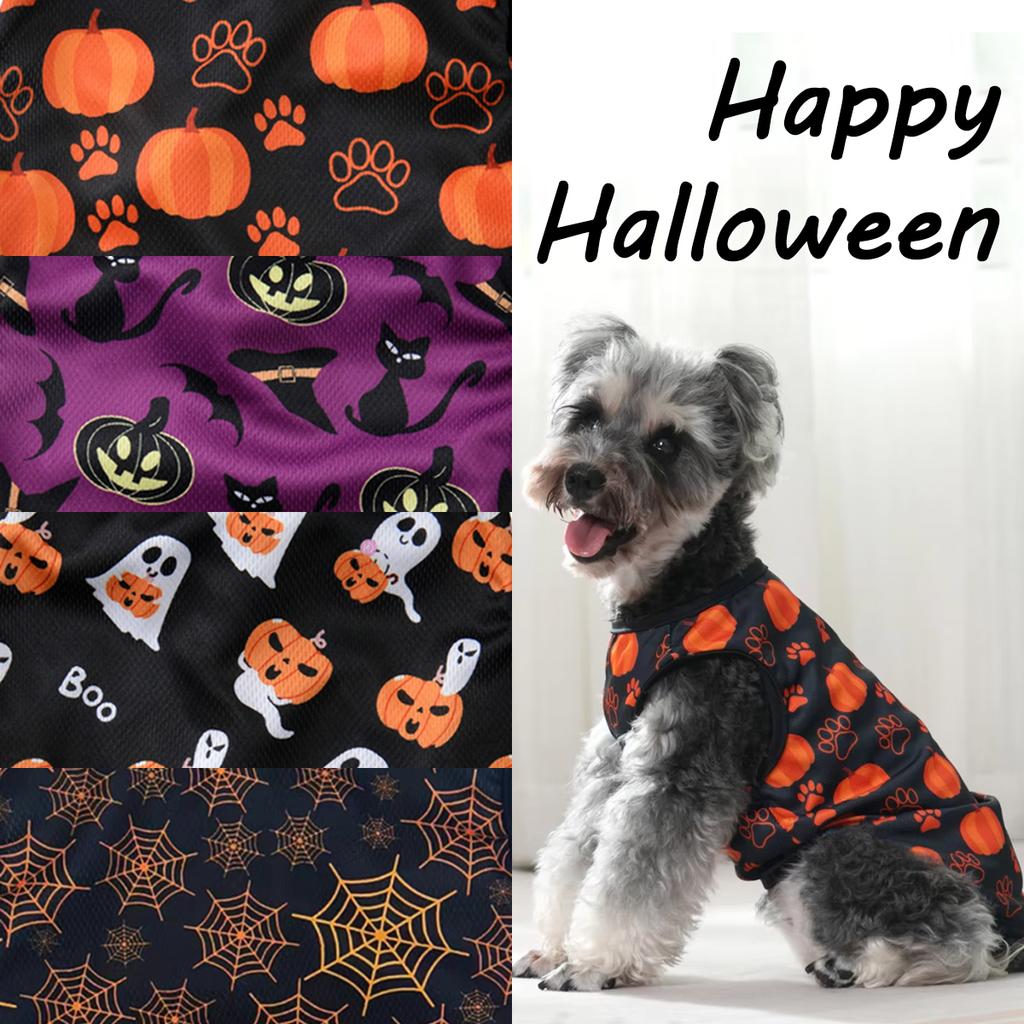 Halloween Hunde Weste Lustiges Festival Kürbis Geist Haustiere Kostüm Party Verkleidet Welpe Kätzchen T-Shirt Chihuahua Yorkshire Kleidung Haustier Kleidung Zubehör