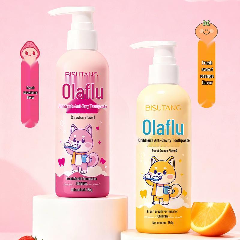 Bisu Tang Orafluor Children's Anti-Cavity Teething Toothpaste with Fluoride