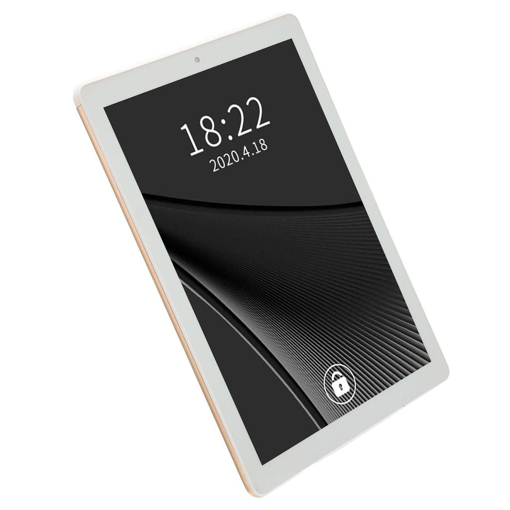 Für Android 11 Tablet 10 Zoll IPS HD-Bildschirm 3 GB 64 GB 8-Kern-Prozessor Tablet mit 3G-Netzwerk 5G WIFI 100–240 V Gold EU