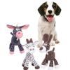 Interactive Pet Toy for Dogs And Cats Grey Brown Cotton Rope Donkey Plush Sound Making Toy Creative Bite Training Toy for Pets