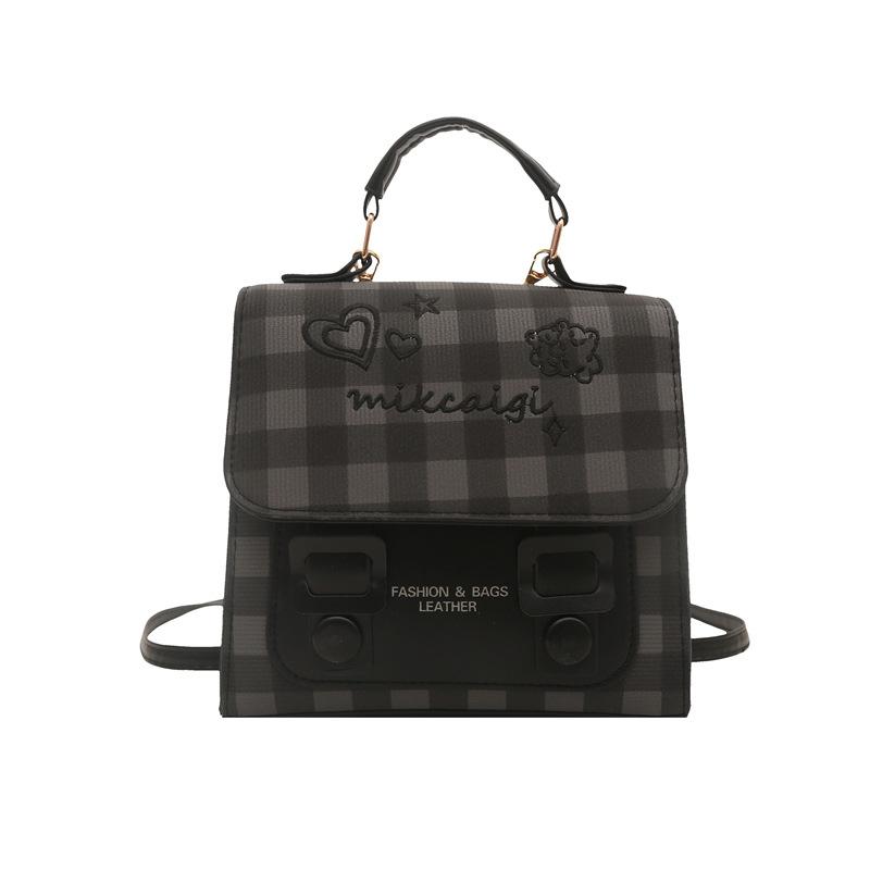 Cute college style student design texture multi-functional backpack female commuter personality niche new messenger bag