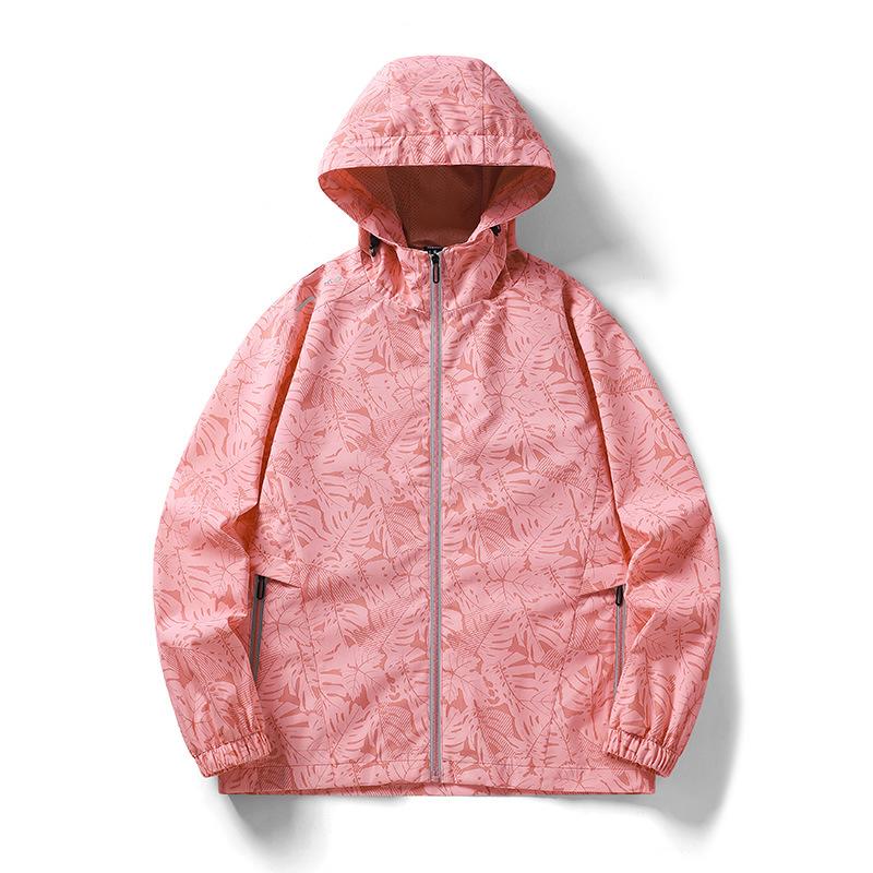 25 autumn and winter new outdoor camping versatile trend fashion jacket three-proof loose print hooded jacket