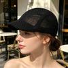 Adjustable Fit Outdoor Hat Unisex Retro Sun Hat, Lightweight Breathable Mesh Fedora, Daily Commute Solid Color for Photos Foldable Short Brim