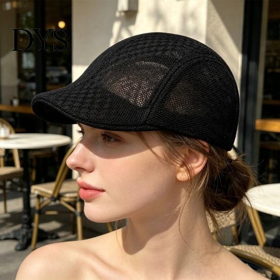 Adjustable Fit Outdoor Hat Unisex Retro Sun Hat, Lightweight Breathable Mesh Fedora, Daily Commute Solid Color for Photos Foldable Short Brim