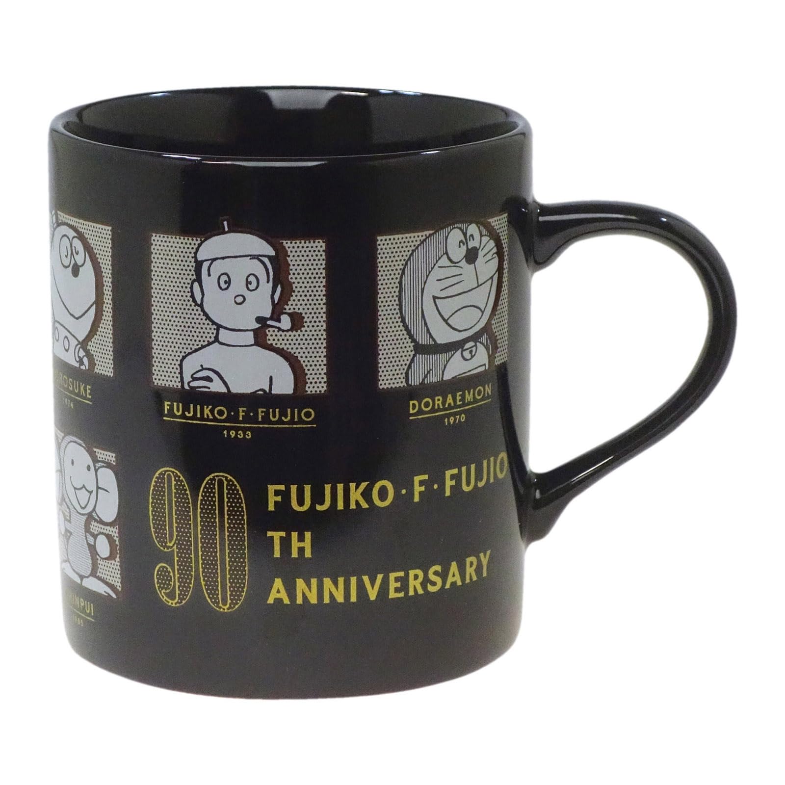 

Fujiko Fujio 91st Anniversary 8 x 9cm Made in Product 805121 F. Mug, Approx. Diameter, 300ml, Black, Japan, Number чёрный