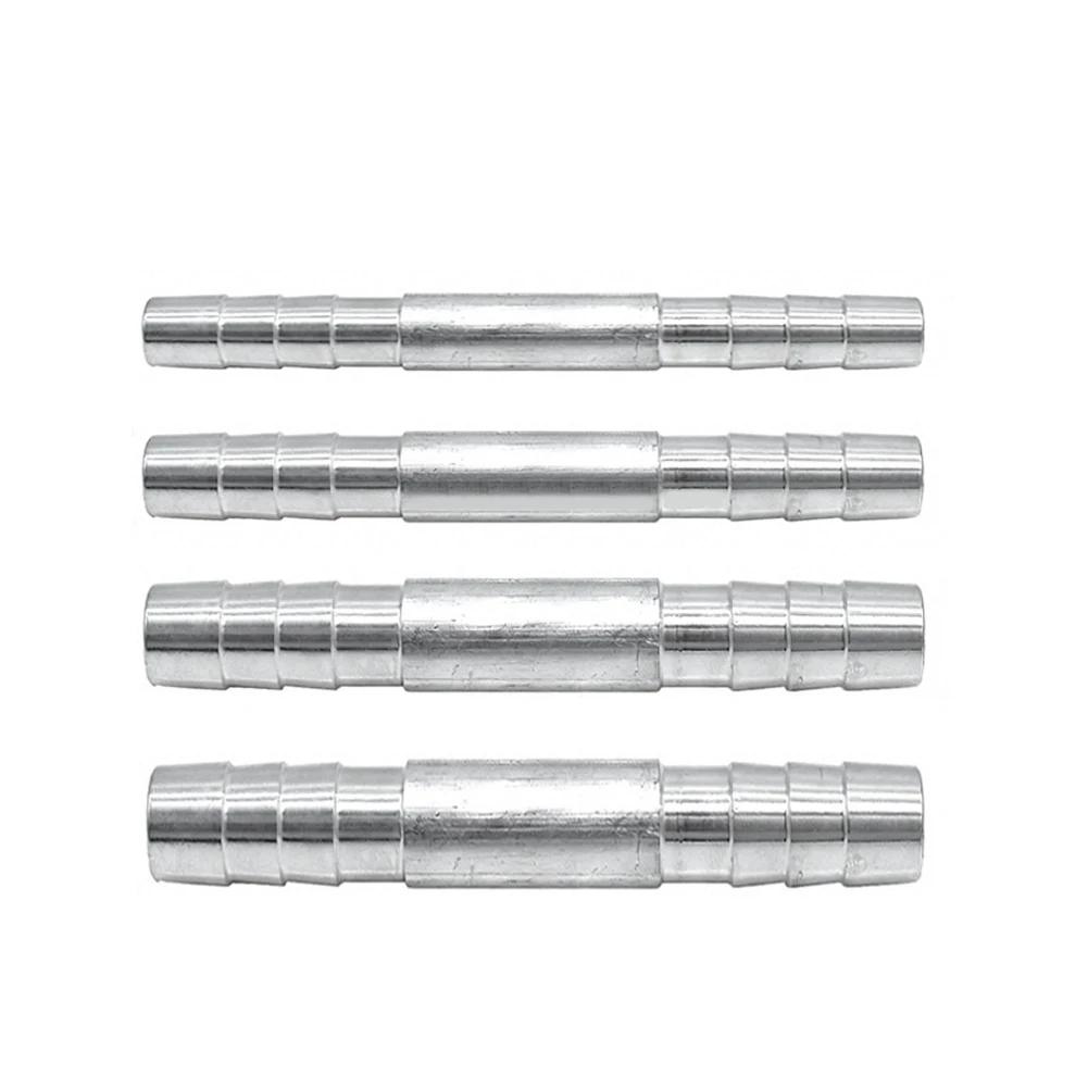 1pcs A/C Refrigerant Hose Barb Fitting 3/8 1/2 5/8 3/4 Straight Splice Push In Fitting Aluminium #6 #8 #10 #12 Car Accessories