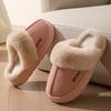 2025 New Slippers Piled and Thickened Home Warm Thick-soled Cotton Shoes Non-slip Indoor Winter Plush Cotton Slippers