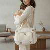 Large Capacity Mommy Shoulder Bag Cartoon Cotton Handbag Diaper Organizer  Outdoor Travel