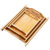 Japanese Style Rectangular Rice Husk Serving Tray
