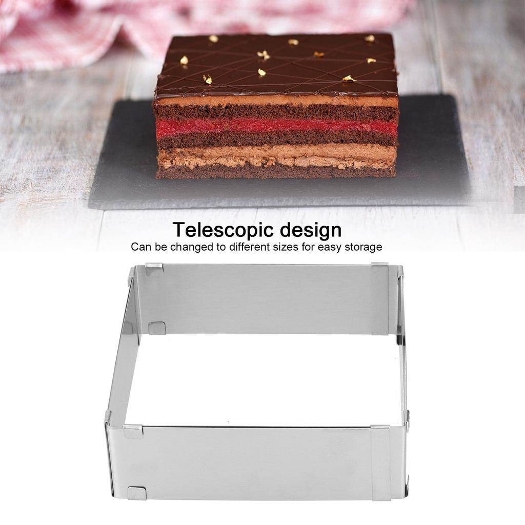 Stainless Steel   Mousse   Retractable Biscuits Cake Mold Kitchen   Baking Tools