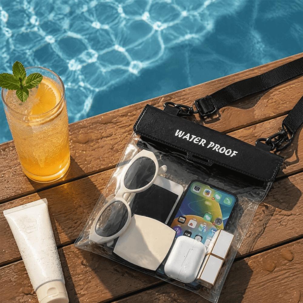 Large Size Waterproof Phone Pouch Clear Photo Capture Diving Phone Case Snow Days