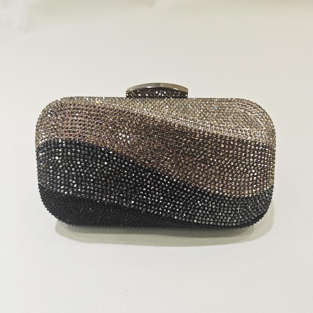 WHTUOHENG Women's Luxury Crystal Rhinestone Clutch Purse Diamond Evening Bag for Party Dinner Prom Stone Clutches Handbag