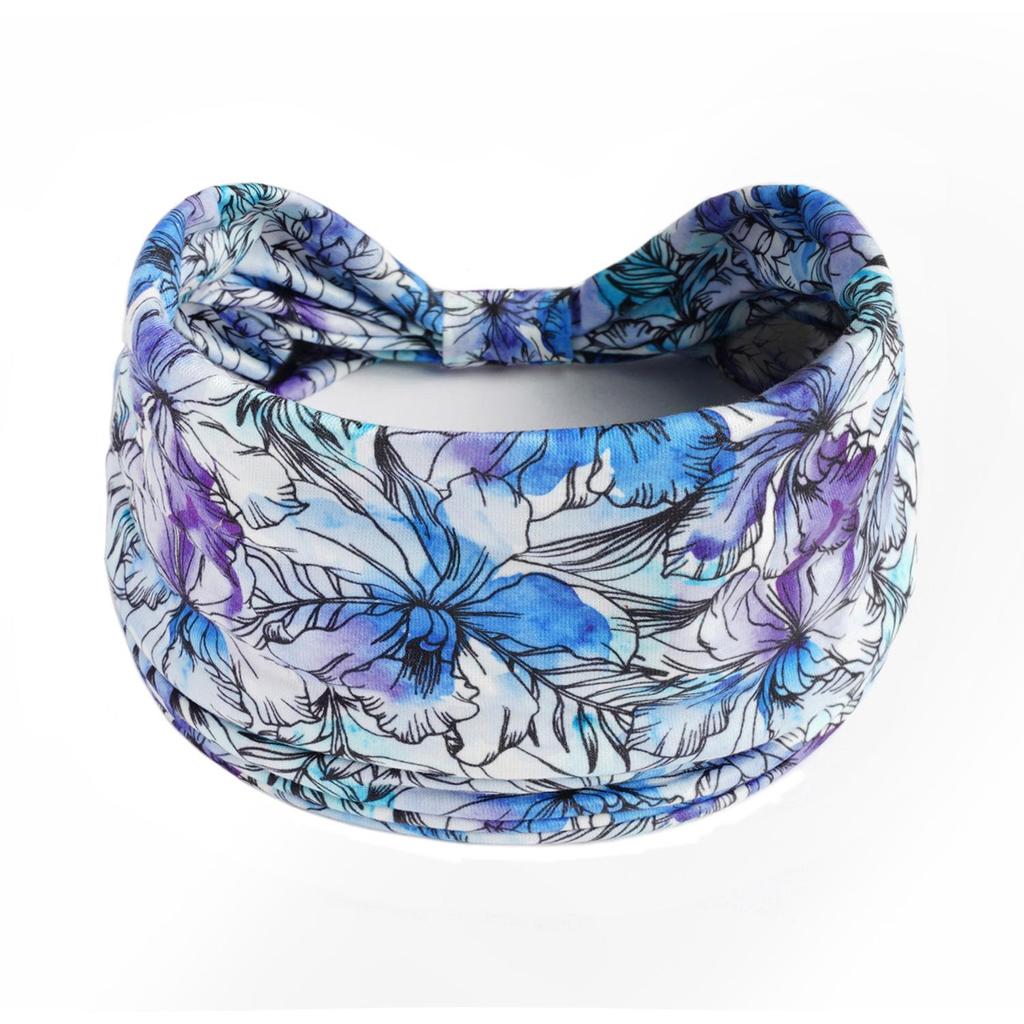 Women's Wide Retro-Style Elastic Sports Headband - Yoga & Hair Accessory