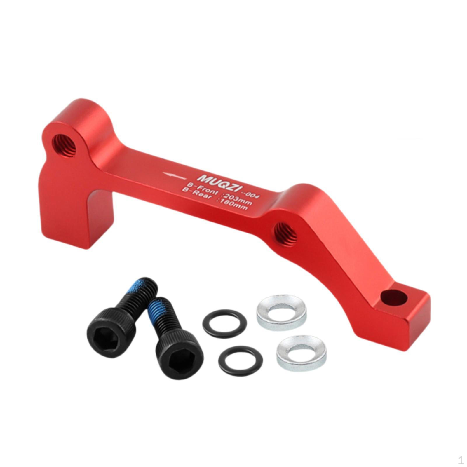 Bicycle Brake Adapter for Disc Mounting, Converter with Bolts Outdoor Cycling красный