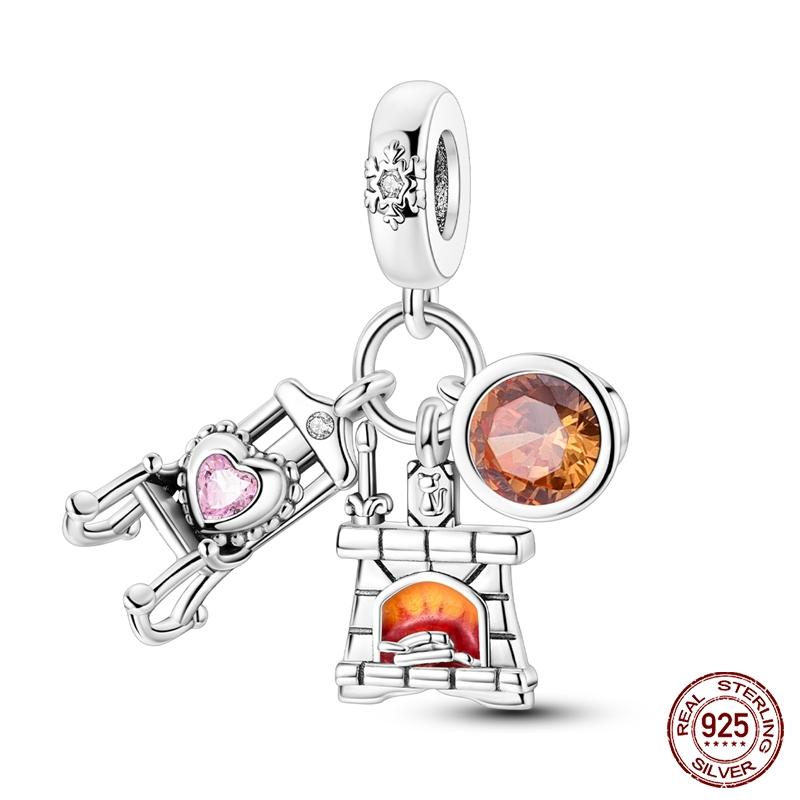 New Copper Fashion Christmas Snowman Elk Ice Boots Charm Bead Suitable For Brand Original Bracelet Diy Jewelry Gift