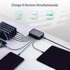 70W 8 Ports USB TypC Ladegerät Schnellladung Desktop-Ladestation Für Smartphone Kopfhörer