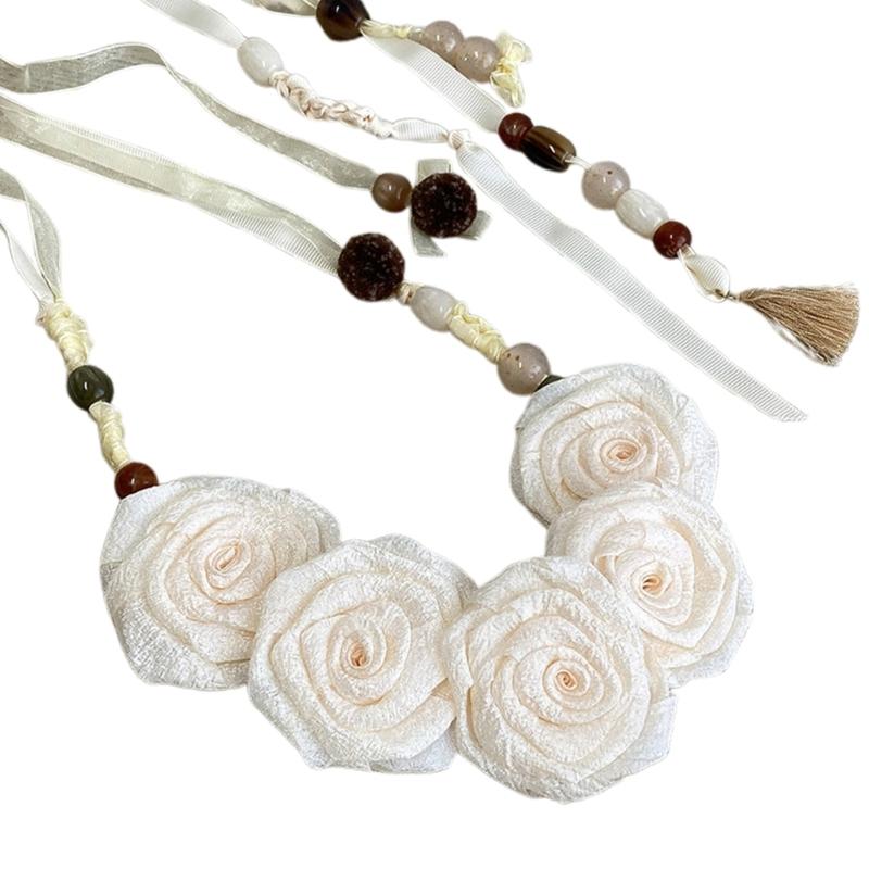 Elegant Rose Flower Waist Belt Soft Polyester Waist Rope For Bride Wedding Ceremony Bohemian Waistband For Party Dress шампанского