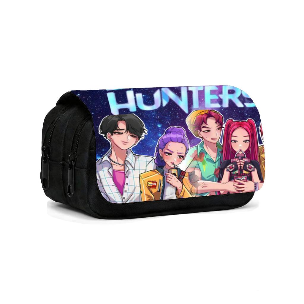 K-Pop Witch Hunters Children'S Double Flip Pencil Case Student Large Capacity Pencil Case Double Pencil Case