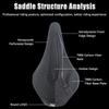 1Pcscarbon Fiber 3D Printed Bike Ultralight Hollow Breathable Comfort Anti-Pain Shock Absorbing Cycling Seat Cushion Fit