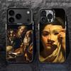 Caravaggio Gemälde Handyhülle Für iPhone 17,16,15,14,13,12,11,Pro,XS,Max,Plus,Mini,SE4,E Schwarz Matt Stoßfest Hülle