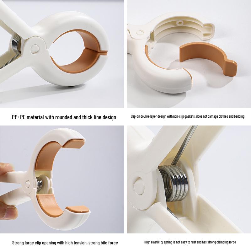 Windproof Thickened Quilt Clips - Non-Slip, No-Trace Hangers for Cross Stitch & More