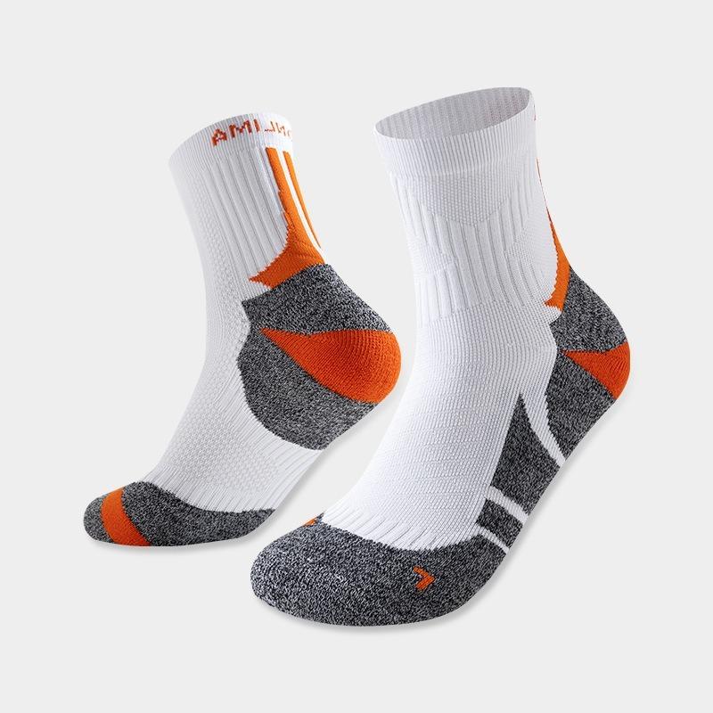 Sport Socks Moisture Wicking Professional Marathon Running Socks Breathable Antibacterial Cushioned Compression Hiking Socks