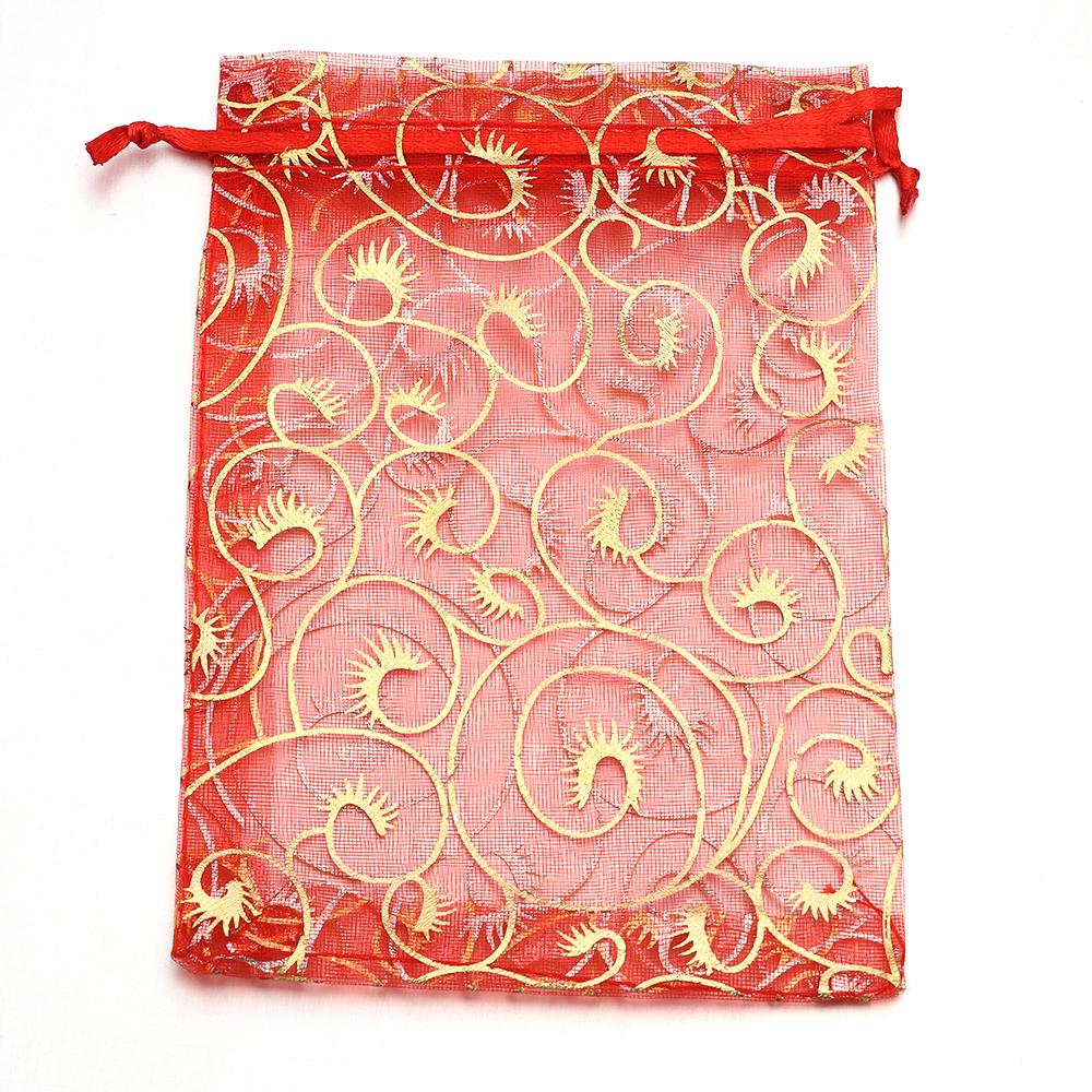 10pcs Drawstring Organza Bags Colorful Jewelry Packaging Bags For Wedding Party Birthday Christmas Gifts Candy Pouches Wholesale