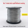 Uncoated Steel Wire Rope 1.2-2.5mm - Safety, Decorative Pull Cord for Hanging, Tags, Clothesline, and Lights