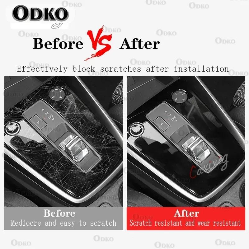 For Mercedes Benz Class-E W213 - Car Interior Center Console Transparent TPU Protective Film Anti-scratch Accessories