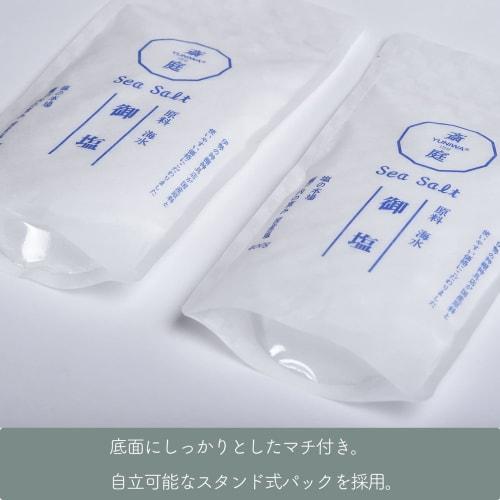 YUNIWA Ise Salt, Purifying Salt, Blessings of the Seto Inland Sea, Domestic Salt, Zippered Stand Bag (400g (400g x 1 bag))
