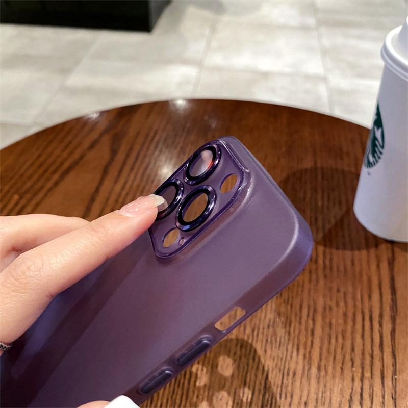 Protector de lentile pentru aparatul de fotografiat Husa de telefon ultra subtire pentru Iphone 14 Pro Max 13 12 11 Pro Max 14 Plus Husa din spate moale, mat, rezistenta la socuri