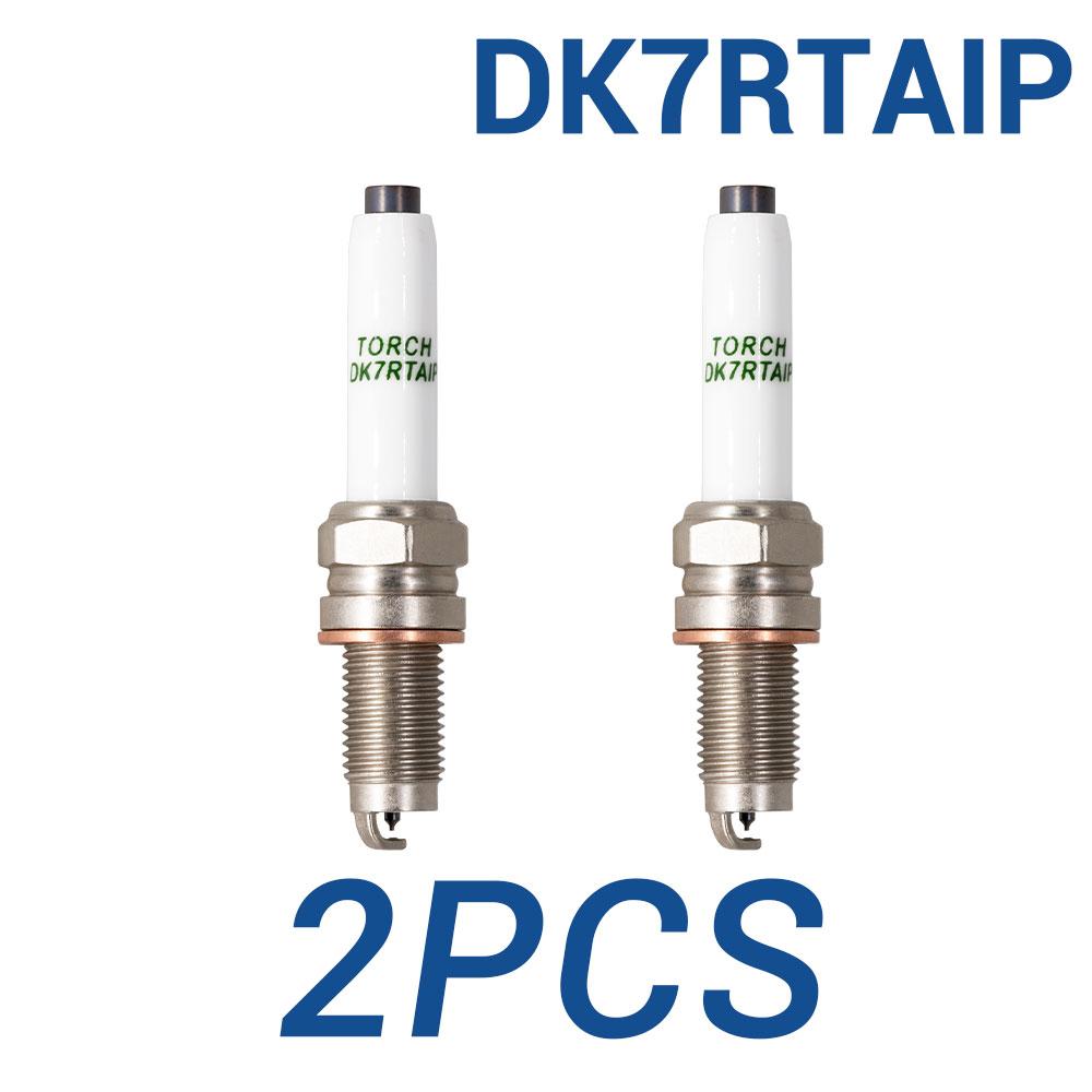 2-8PCS Iridium Platinum Spark Plugs TORCH DK7RTAIP Candles Replace for VW 101905606A 04E905602A 04C905606A PKER7A8EGS(95463) 2 pieces DK7RTAIP