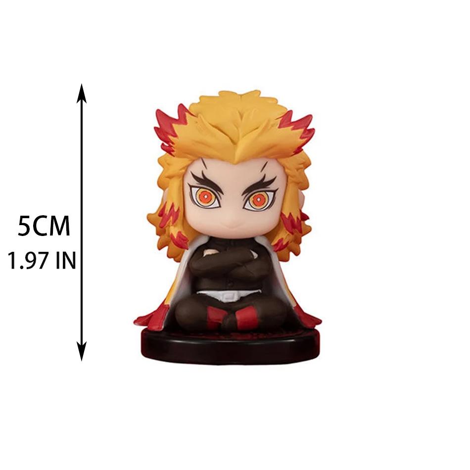 5 Stil/Set Q Version Dämon Slayer Sitzen Geist Puppe Tanjiro Nidouzi Inosuke Zenizu Abbildung Action Figure Film Modell Spielzeug Puppe